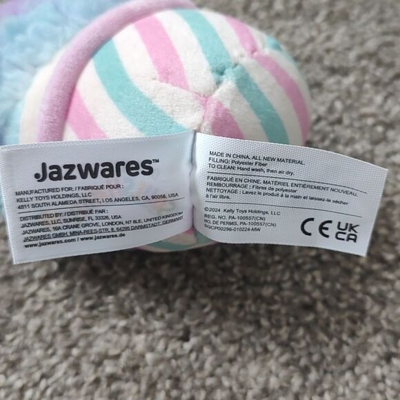 New With Tags Squishmallow 3.5" Declan Snowcone Clown Plush Clip - Picture 11 of 12